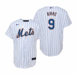 Men's Nike New York Mets #9 Brandon Nimmo White Home Stitched Baseball Jersey