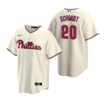 Men's Nike Philadelphia Phillies #20 Mike Schmidt Cream Alternate Stitched Baseball Jersey
