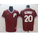 Men's Nike Philadelphia Phillies #20 Mike Schmidt  Red M&N Jersey