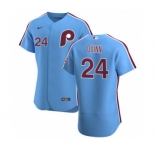Men's Nike Philadelphia Phillies #24 Roman Quinn Light Blue Alternate 2020 Authentic Player Baseball Jersey