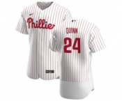 Men's Nike Philadelphia Phillies #24 Roman Quinn White Home 2020 Authentic Player Baseball Jersey