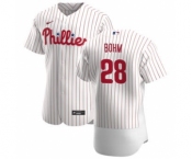 Men's Nike Philadelphia Phillies #28 Alec Bohm White Home 2020 Authentic Player Baseball Jersey