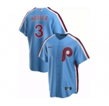 Men's Nike Philadelphia Phillies #3 Bryce Harper Blue Stitched Baseball Jersey