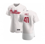 Men's Nike Philadelphia Phillies #41 David Hale White Home 2020 Authentic Player Baseball Jersey