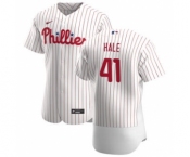 Men's Nike Philadelphia Phillies #41 David Hale White Home 2020 Authentic Player Baseball Jersey