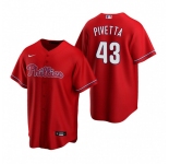 Men's Nike Philadelphia Phillies #43 Nick Pivetta Red Alternate Stitched Baseball Jersey