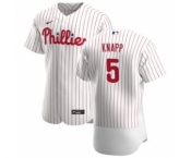 Men's Nike Philadelphia Phillies #5 Andrew Knapp White Home 2020 Authentic Player Baseball Jersey
