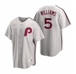 Men's Nike Philadelphia Phillies #5 Nick Williams White Cooperstown Collection Home Stitched Baseball Jersey
