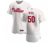 Men's Nike Philadelphia Phillies #50 Hector Neris White Home 2020 Authentic Player Baseball Jersey