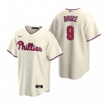 Men's Nike Philadelphia Phillies #9 Jay Bruce Cream Alternate Stitched Baseball Jersey