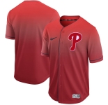 Men's Nike Philadelphia Phillies Blank Red Drift Fashion MLB Jersey