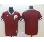 Men's Nike Philadelphia Phillies Blank Red M&N  Jersey