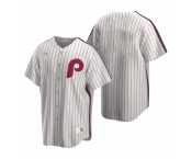 Men's Nike Philadelphia Phillies Blank White Cooperstown Collection Home Stitched Baseball Jersey