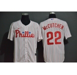 Men's Philadelphia Phillies #22 Andrew McCutchen White Stitched MLB Cool Base Nike Jersey