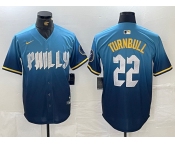 Men's Philadelphia Phillies #22 Spencer Turnbull Blue 2024 City Cool Base Jersey