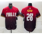 Men's Philadelphia Phillies #28 Alec Bohm Red 2024 City Cool Base Jersey