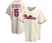 Men's Philadelphia Phillies #5 Bryson Stott Cream Cool Base Stitched Baseball Jersey