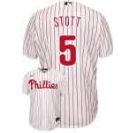 Men's Philadelphia Phillies #5 Bryson Stott White Cool Base Stitched Baseball Jersey