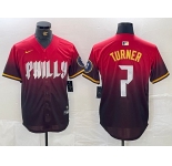 Men's Philadelphia Phillies #7 Trea Turner Red 2024 City Cool Base Jersey