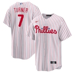 Men's Philadelphia Phillies #7 Trea Turner White Stitched MLB Cool Base Nike Jersey