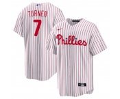 Men's Philadelphia Phillies #7 Trea Turner White Stitched MLB Cool Base Nike Jersey
