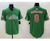 Men's Philadelphia Phillies #8 Nick Castellanos Green Phanatic Limited Stitched Jersey