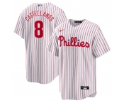 Men's Philadelphia Phillies #8 Nick Castellanos White Stitched MLB Cool Base Nike Jersey New