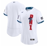 Men's Philadelphia Phillies Blank Nike White 2021 MLB All-Star Authentic Jersey