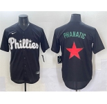 Men's Philadelphia Phillies Phanatic Black Lights Out Limited Stitched Baseball Jersey