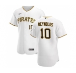 Men's Nike Pittsburgh Pirates #10 Bryan Reynolds White Home 2020 Authentic Player Baseball Jersey
