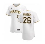 Men's Nike Pittsburgh Pirates #26 Adam Frazier White Home 2020 Authentic Player Baseball Jersey