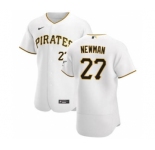 Men's Nike Pittsburgh Pirates #27 Kevin Newman White Home 2020 Authentic Player Baseball Jersey