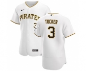 Men's Nike Pittsburgh Pirates #3 Cole Tucker White Home 2020 Authentic Player Baseball Jersey