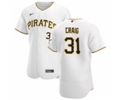 Men's Nike Pittsburgh Pirates #31 Will Craig White Home 2020 Authentic Player Baseball Jersey