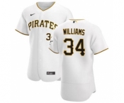 Men's Nike Pittsburgh Pirates #34 Trevor Williams White Home 2020 Authentic Player Baseball Jersey