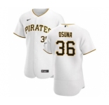 Men's Nike Pittsburgh Pirates #36 Jose Osuna White Home 2020 Authentic Player Baseball Jersey