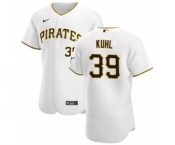 Men's Nike Pittsburgh Pirates #39 Chad Kuhl White Home 2020 Authentic Player Baseball Jersey