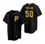 Men's Nike Pittsburgh Pirates #50 Jameson Taillon Black Alternate Stitched Baseball Jersey