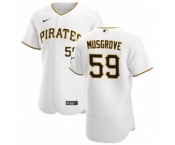 Men's Nike Pittsburgh Pirates #59 Joe Musgrove White Home 2020 Authentic Player Baseball Jersey