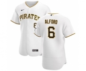 Men's Nike Pittsburgh Pirates #6 Anthony Alford White Home 2020 Authentic Player Baseball Jersey