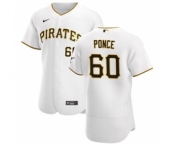 Men's Nike Pittsburgh Pirates #60 Cody Ponce White Home 2020 Authentic Player Baseball Jersey
