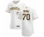 Men's Nike Pittsburgh Pirates #70 Nick Mears White Home 2020 Authentic Player Baseball Jersey
