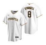 Men's Nike Pittsburgh Pirates #8 Willie Stargell White Home Stitched Baseball Jersey