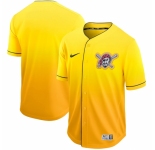 Men's Nike Pittsburgh Pirates Black Gold Fade Jersey