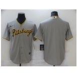 Men's Nike Pittsburgh Pirates Blank Gray Cooperstown Collection Road Stitched Jersey