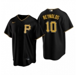 Men's Pittsburgh Pirates #10 Bryan Reynolds Nike Black Alternate Team Logo Coolbase Jersey