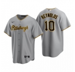 Men's Pittsburgh Pirates #10 Bryan Reynolds Nike Gray Road CoolBase Jersey