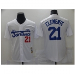 Men's Pittsburgh Pirates #21 Roberto Clemente White Flexbase Authentic Jersey