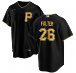 Men's Pittsburgh Pirates #26 Bailey Falter Black Cool Base Baseball Stitched Jersey