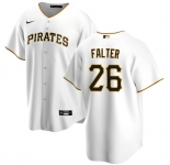 Men's Pittsburgh Pirates #26 Bailey Falter White Cool Base Baseball Stitched Jersey
